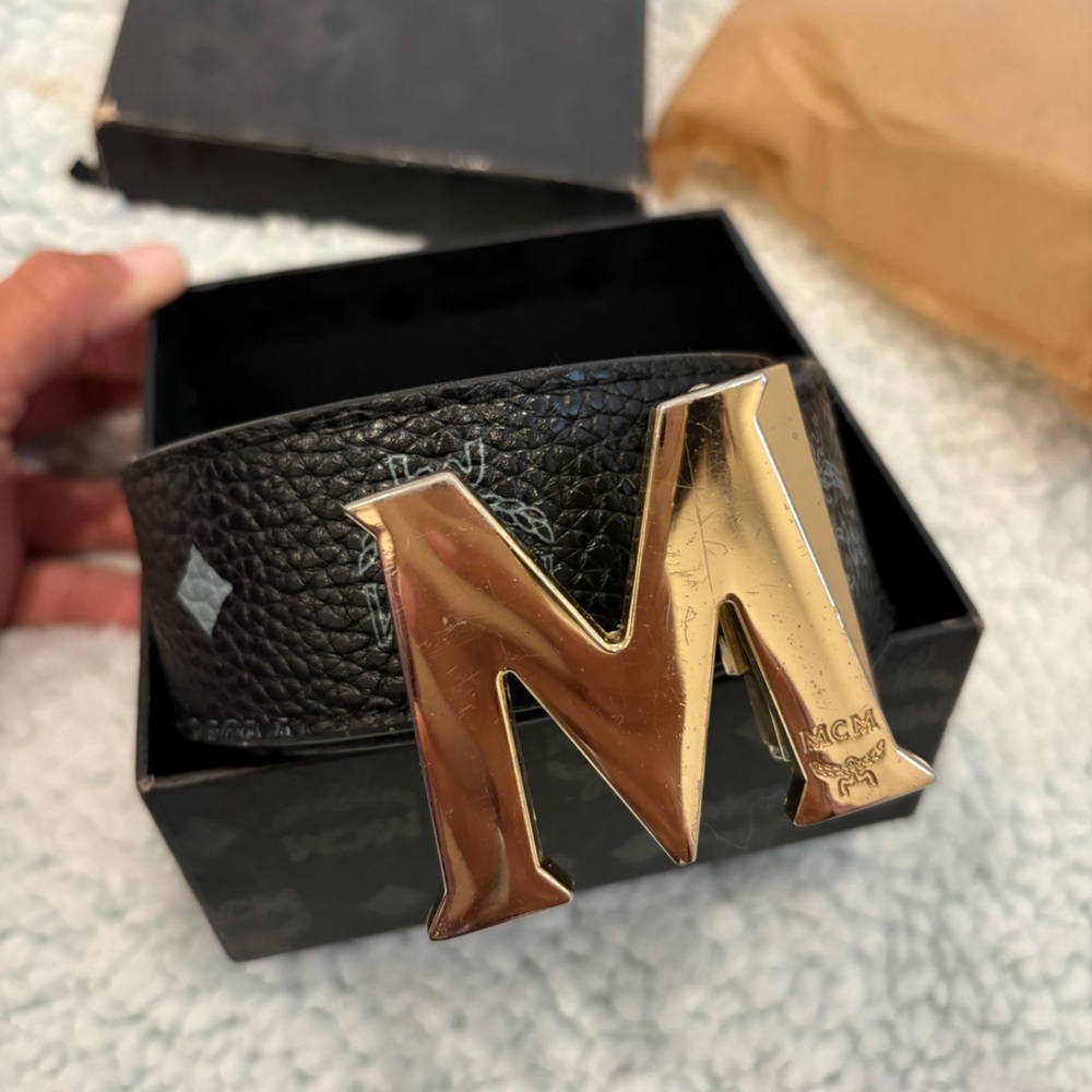MCM Monogram Belt